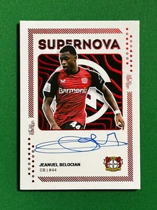 Jeanuel Belocian Autograph /10 Bayer 04 Leverkusen Supernova UltimateDropz - Picture 1 of 2