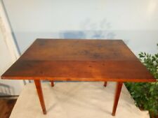 Early Pine Hepplewhite Drop Leaf Dining Table Rustic Lamp End Table 