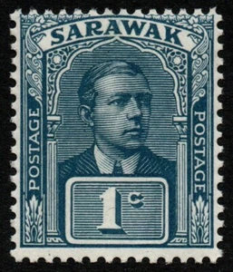 1918 Sarawak Sir Charles Brooke Unissued SG62 1c Slate Blue U/M  (1023) - Picture 1 of 1