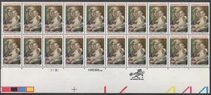 US Scott #2026 "Christmas Madonna" Plate block of 20, MNH - Picture 1 of 1