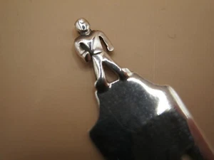 A Solid Silver 925 Bookmark With A Man / Boy Topper - Paper Money Clip - Picture 1 of 3