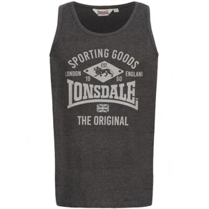 LONSDALE Herren Tanktop "Pilton" | Marl Anthracite Grau Muskelshirt Achselshirt - Bild 1 von 8