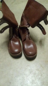 *1944 braun 2 SCHNALLEN KAMPFSTIEFEL GP Handwerk Boston Depot - Bild 1 von 8