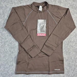 NWT Kokatat Shirt Brown Inner Core Long Sleeve Made USA Wetsuit UPF Performance - Picture 1 of 13