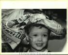 1995 Press Photo Chris Cilluffa, 3, Smiles At Kids Fair, Louisiana Superdome