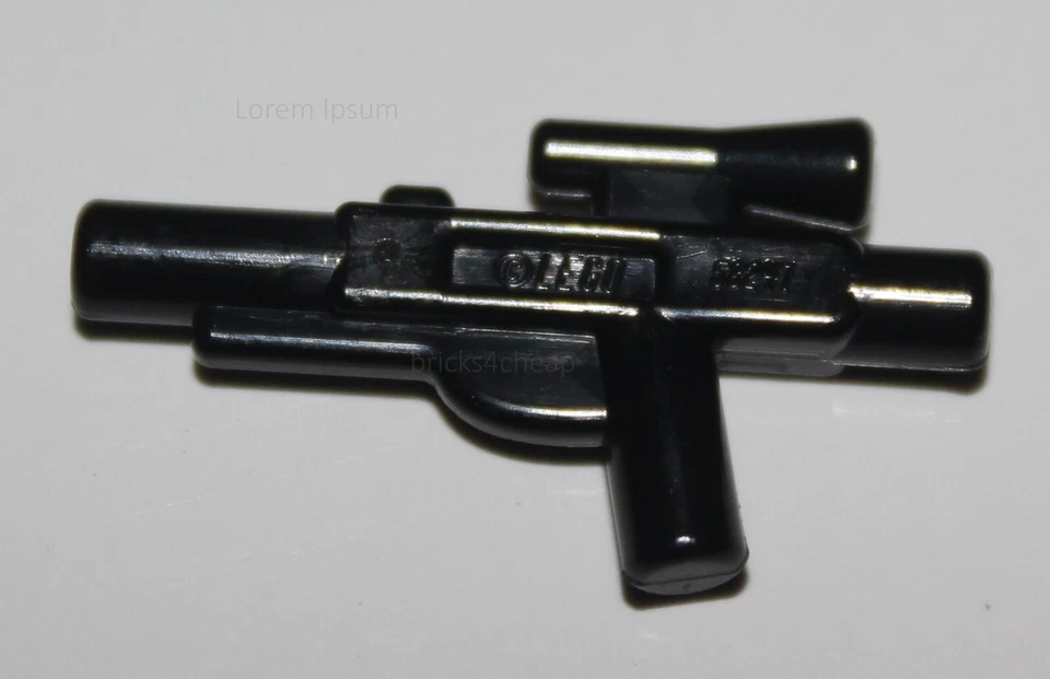 Lego 3x Star Wars Black Blaster Minifigura Arma Corta Foto 1 de 1