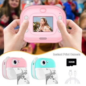 Instant Print Camera Thermal Printer 1080P Videos Kids Christmas Birthday Gifts - Picture 1 of 15