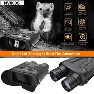 NV800S 2K Gafas de Visión Nocturna Binoculares Infared 12 MP para Caza con Tarjeta de 64 GB - Imagen 1 de 12