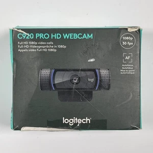 Kamera internetowa Logitech HD Pro C920, panoramiczne nagrywanie i nagrywanie wideo, kamera 1080p - Zdjęcie 1 z 3
