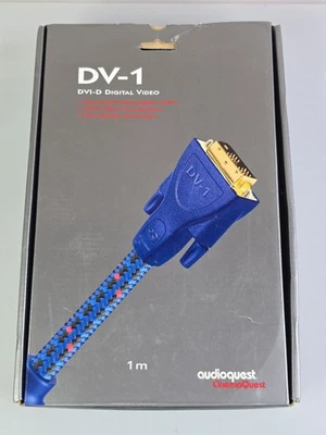 Audioquest DV-1 DVI-D Digtial Video 1M Cable NEW OPEN BOX LOOK - Image 1 of 4