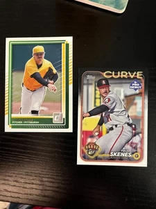Tarjeta pre novato 2024 Topps Pro debut Paul Skenes RC #140 + 2025 Donruss #29 - Imagen 1 de 1