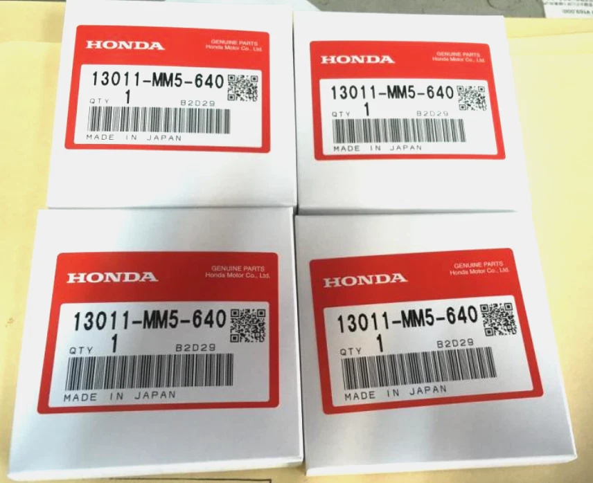 Juego de pistón de anillo Honda OEM 13011-MM5-640 CBR1000F CB1000 VF1000R Foto 1 de 2
