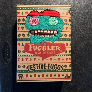 NWT Fuggler Festive Fuggs Elf - Plush Red Green Funny Ugly Monster Holiday - Picture 1 of 2