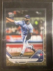 2025 Topps Now #486 Seranthony Dominguez Blue Jays Superfractor 1/1 - Picture 1 of 2