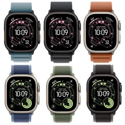 2025 Nylon Loop Watch Band Strap For Apple Watch Band Series 11 46 Ultra 3 49mm - Image 1 of 4