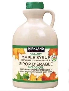 Kirkland Maple Syrup- Organic, Made In Canada 1 L - Picture 1 of 3