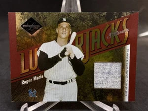 2003 Leaf Limited Lumberjacks Roger Maris Game Worn Pants Silver PR 5 Missing SN - Picture 1 of 2