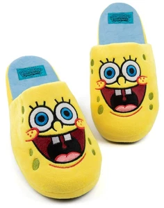 SpongeBob SquarePants Yellow Character Mule Slippers Womens - Picture 1 of 7