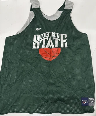 Винтажная баскетбольная футболка Michigan State Spartans Reebok размер 2X - Изображение 1 из 4