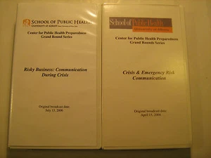 (PICK OF LOT) VHS Tape CRISIS COMMUNICATION School of Public Health Albany [Y29] - Picture 1 of 8