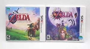 The Legend of Zelda Ocarina of Time 3D + Majora's Mask 3D - Nintendo 3DS Sealed - Picture 1 of 9