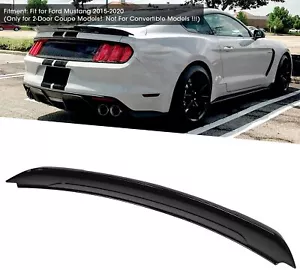 For 2015-2023 Ford Mustang Track Pack Style Gloss Black Trunk Spoiler Wing GT - Picture 1 of 6