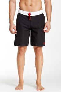 DC Hombre Trip Hoppin Boardshort Surf Beach Regular Fit Negro Blanco Talla 38 Nuevo - Imagen 1 de 7