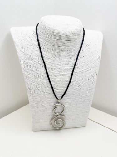 Designer Jasper Conran Sterling Silver 925 Swirl Curl Design Pendant Necklace