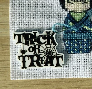 Halloween Trick Or Treat Needle Minder For Cross Stitch And Embroidery - Picture 1 of 1