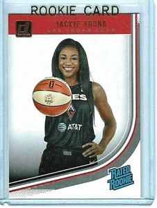 JACKIE YOUNG 2019 Panini Donruss WNBA Rated Rookie RC #90 🏀 ACES 🏆
