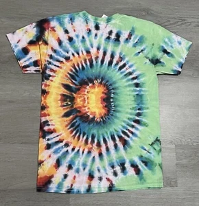 Batik T-Shirt Erwachsene klein Feuerball Spirale Hanes Baumwolle Kurzarm lebendig - Bild 1 von 3