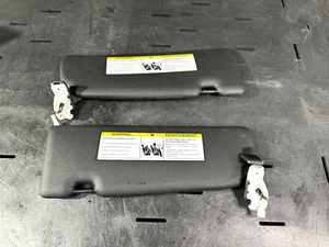15-21 BMW F22 F87 M2 2 COUPE LEFT & RIGHT BLACK SUN VISORS SHADES PAIR ASSEMBLY - Picture 1 of 4