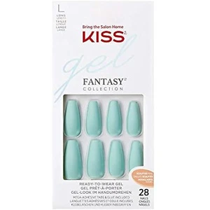 KISS Gel Fantasy listo para usar prensado mate verde como nuevo - Imagen 1 de 7