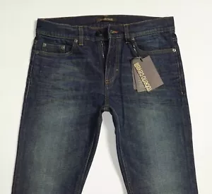 328 $ NEU Roberto Cavalli Jeans blau W30" x L34" gerades Bein - Bild 1 von 12