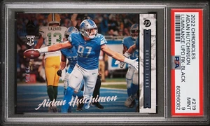 2022 CHRONICLES AIDAN HUTCHINSON LUMINANCE BLACK /35 SSP #219 RC - PSA 9 POP 1 - Bild 1 von 7