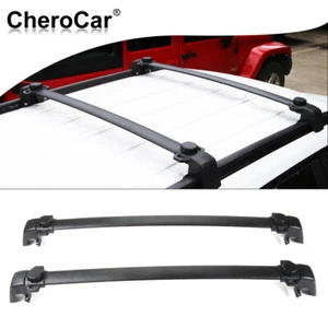 2pcs Roof Rack Cross Bars Luggage Carrier Fits for Jeep Compass 2017-2022 Black - Bild 1 von 6