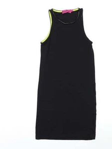 Boohoo Womens Black Polyester Blend Tank Dress Size 6 - Picture 1 of 12