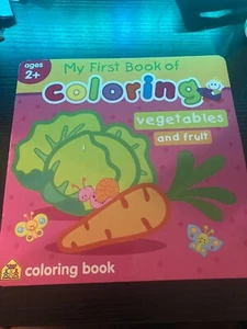 MY FIRST BOOK OF COLORING VEGETABLES & FRUITS By Flintas Publishing & School - Imagen 1 de 2