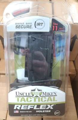 NUEVO Funda Cinturón Tío Mike's Reflex 11 1911 4" 4.5" con Paleta Kydex Negra 74111 Foto 1 de 4