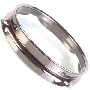 6" Triple-Flange Black Nickel Tom Drum Batter/Resonant Rim/Hoop 4Lug Pearl? - Picture 1 of 4