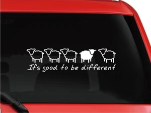 Aufkleber Schafe its good to be different JDM Autoaufkleber Sticker Decal 40 cm - Bild 1 von 2