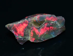 Black Opal Rough 5.80 Carats, Smoked Ethiopian Welo Opal Rough, Fire Opal Raw - Picture 1 of 7