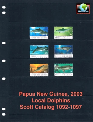 $10.00 Scott Value - 2003 PAPUA NOVA GUINÉ Golfinho Oceano Pacífico CV MNH NH UMM - Imagem 1 de 4