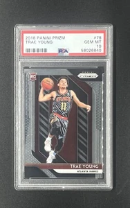 2018-19 Prizm Trae Young Rookie PSA 10 GEM NBA Atlanta Hawks RC Base - Bild 1 von 2