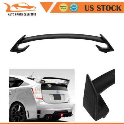 Alerón trasero para Toyota Prius 2010-2013 2014 2015 cebado ala de pedestal negro Foto 1 de 4