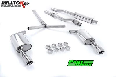 per Mini Clubman Cooper S MK2 R55 Milltek Res Cat Scarico Posteriore Doppio Jet 100mm - Immagine 1 di 3