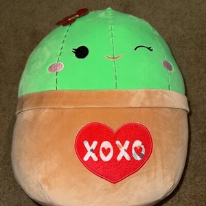 Neu mit Etikett Squishmallow 14 Zoll Shadi der Kaktus Valentinstag Plüsch - Bild 1 von 2