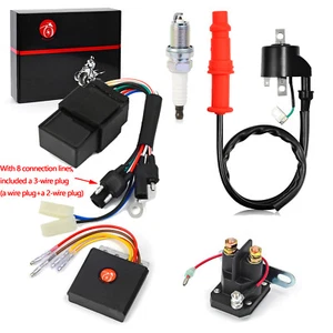 Ignition Coil CDI Relay Regulator Spark Plug For Polaris Scrambler 500 1997-2002 - Picture 1 of 13