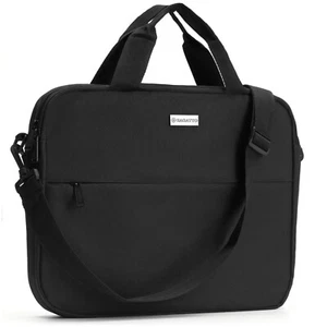 Nylonowa torba na laptopa Zagatto w kolorze czarnym 15,6 cala Slim Męska Damska Praca - Zdjęcie 1 z 4