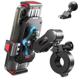 Aluminum Alloy Motorcycle Phone Mount with Vibration Dampener, Motorcycle Pho... - Picture 1 of 9